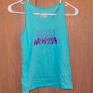 Under Armour Girls Tank Blue